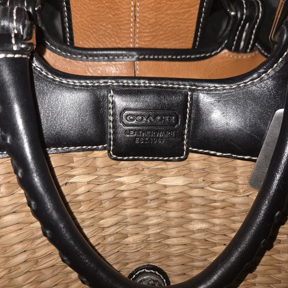 Coach Vintage Woven Tote with Braiding - Picture 7 of 8